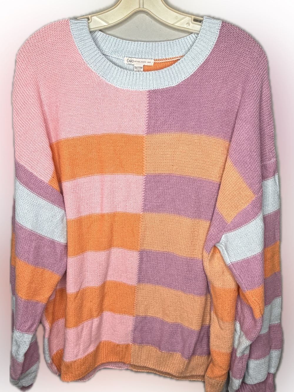 Cato Color Block Sweater - Picture 1 of 7